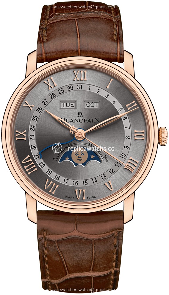 Replica 6654-3613-55b Blancpain Villeret Moonphase & Complete Calendar 40mm Mens Watch Replica 6654-3613-55b Blancpain Villeret Moonphase & Complete Calendar 40mm Mens Watch