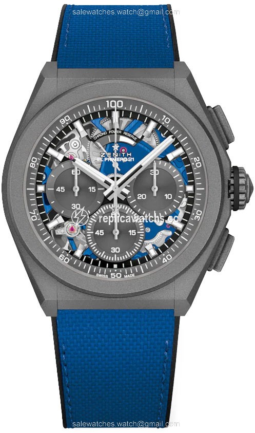 Replica 97.9001.9004/81.r946 Ultrablue Zenith Defy El Primero 21 Mens Watch Replica 97.9001.9004/81.r946 Ultrablue Zenith Defy El Primero 21 Mens Watch