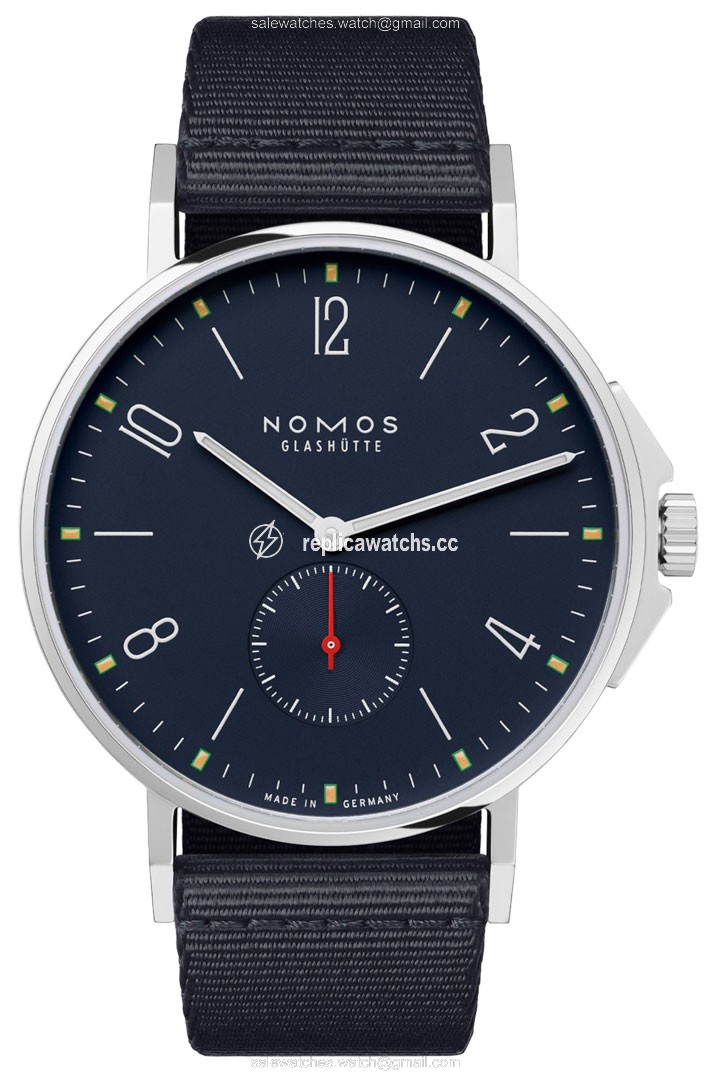 Replica 557 Atlantic Sapphire Case back Nomos Glashutte Ahoi 40.3mm Mens Watch Replica 557 Atlantic Sapphire Case back Nomos Glashutte Ahoi 40.3mm Mens Watch