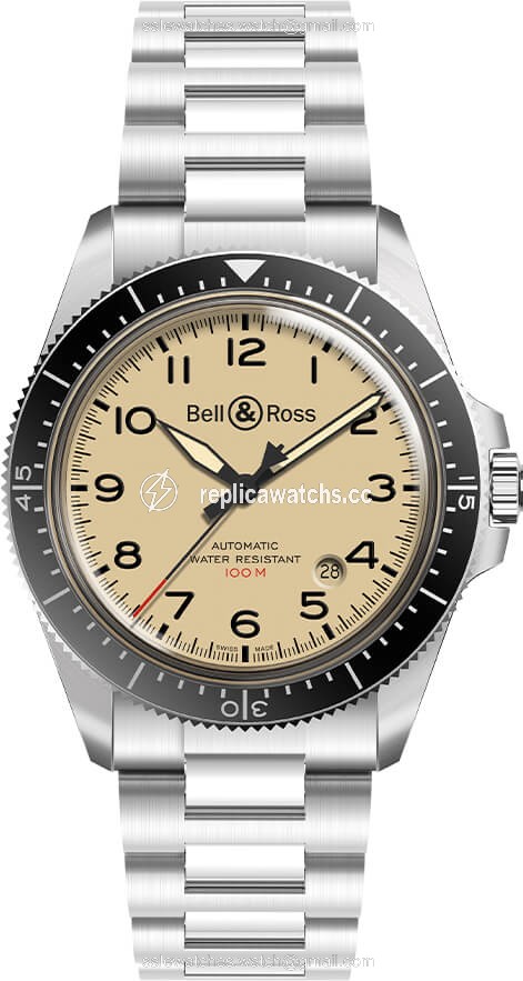 Replica BRV292-BEI-ST/SST Black Steel Bell & Ross BR V2-92 Mens Watch Replica BRV292-BEI-ST/SST Black Steel Bell & Ross BR V2-92 Mens Watch