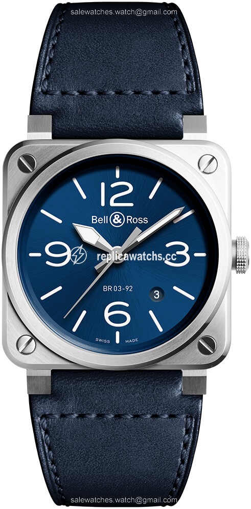 Replica BR0392-BLU-ST/SCA Blue Steel Bell & Ross BR03-92 Automatic 42mm Mens Watch Replica BR0392-BLU-ST/SCA Blue Steel Bell & Ross BR03-92 Automatic 42mm Mens Watch