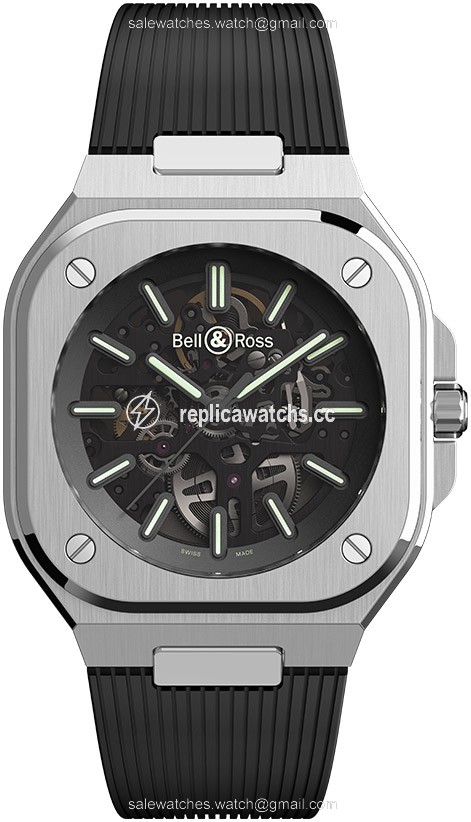 Replica BR05A-BL-SK-ST/SRB Skeleton Nightlum Bell & Ross BR 05 Automatic 40mm Mens Watch Replica BR05A-BL-SK-ST/SRB Skeleton Nightlum Bell & Ross BR 05 Automatic 40mm Mens Watch