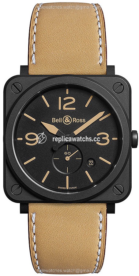 Replica BRS-HERI-CEM Bell & Ross BR-S Ceramic Quartz 39mm Midsize Watch Replica BRS-HERI-CEM Bell & Ross BR-S Ceramic Quartz 39mm Midsize Watch