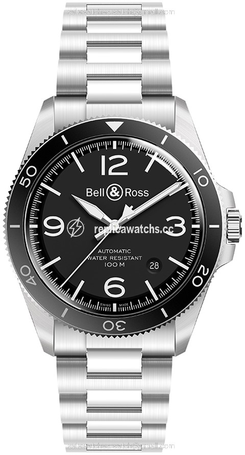 Replica BRV292-BL-ST/SST Black Steel Bell & Ross BR V2-92 Mens Watch Replica BRV292-BL-ST/SST Black Steel Bell & Ross BR V2-92 Mens Watch