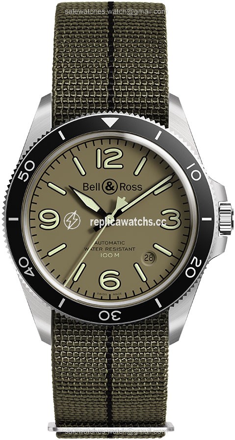 Replica BRV292-MKA-ST/SF Military Green Bell & Ross BR V2-92 Mens Watch Replica BRV292-MKA-ST/SF Military Green Bell & Ross BR V2-92 Mens Watch
