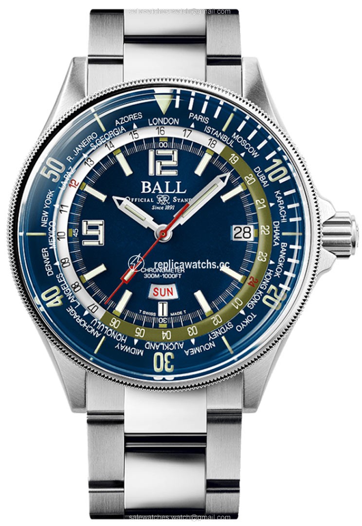 Replica DG2232A-SC-BE Ball Watch Engineer Master II Diver Worldtime 42mm Mens Watch Replica DG2232A-SC-BE Ball Watch Engineer Master II Diver Worldtime 42mm Mens Watch