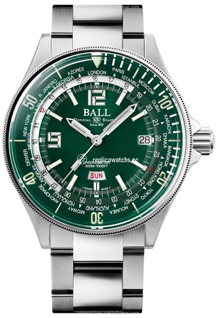 Replica DG2232A-SC-GR Ball Watch Engineer Master II Diver Worldtime 42mm Mens Watch Replica DG2232A-SC-GR Ball Watch Engineer Master II Diver Worldtime 42mm Mens Watch