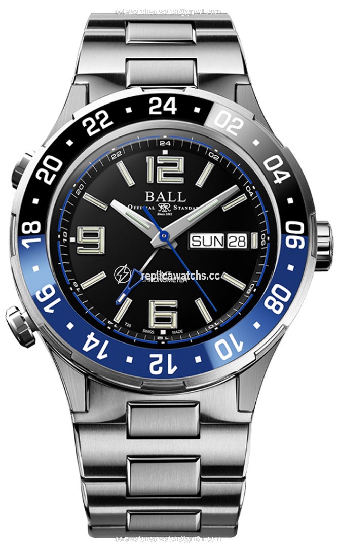 Replica DG3000A-S1CJ-BK Ball Watch Roadmaster Marine GMT 40mm Mens Watch Replica DG3000A-S1CJ-BK Ball Watch Roadmaster Marine GMT 40mm Mens Watch
