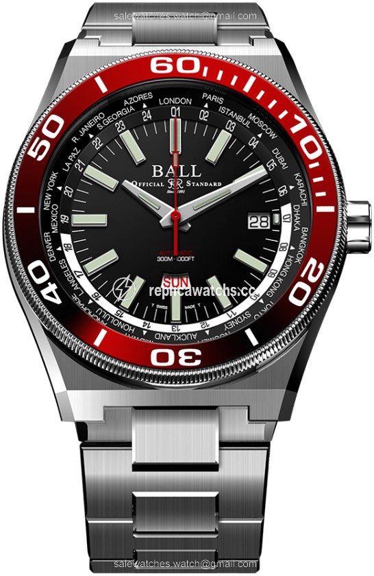 Replica DG3032A-S-BKRD Ball Watch Roadmaster Worldtime 42mm Mens Watch Replica DG3032A-S-BKRD Ball Watch Roadmaster Worldtime 42mm Mens Watch