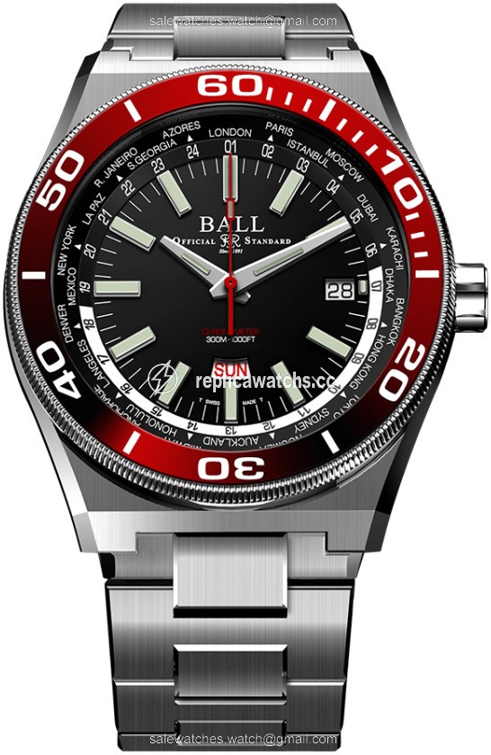 Replica DG3032A-SC-BKRD COSC Certified Ball Watch Roadmaster Worldtime 42mm Mens Watch Replica DG3032A-SC-BKRD COSC Certified Ball Watch Roadmaster Worldtime 42mm Mens Watch