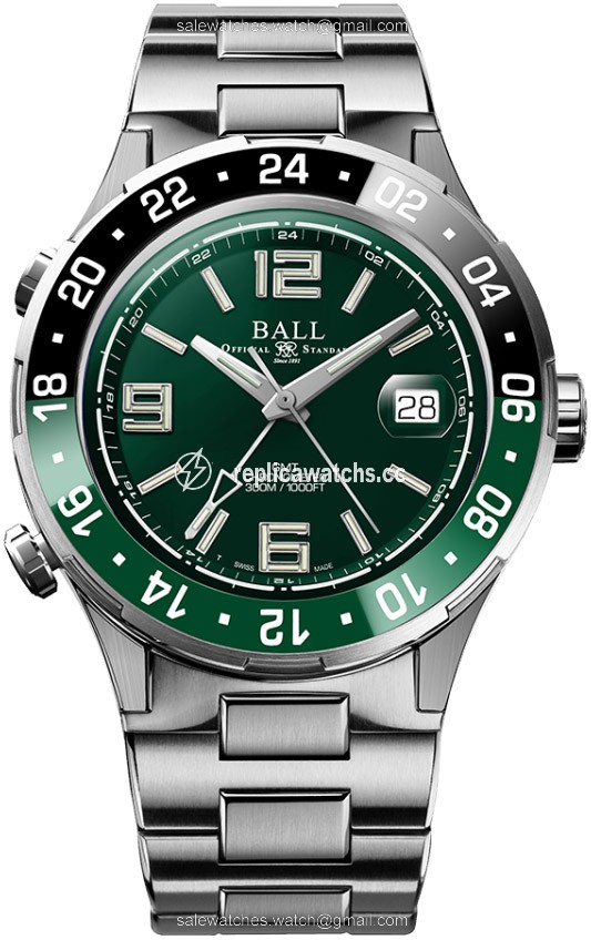 Replica DG3038A-S3C-GR Ball Watch Roadmaster Pilot GMT 40mm Mens Watch Replica DG3038A-S3C-GR Ball Watch Roadmaster Pilot GMT 40mm Mens Watch