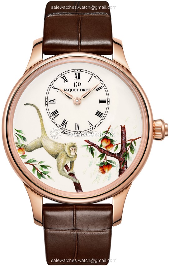 Replica j005013208 MONKEY Jaquet Droz Les Ateliers d'Art Petite Heure Minute Enamel Painting 39mm Midsize Watch Replica j005013208 MONKEY Jaquet Droz Les Ateliers d'Art Petite Heure Minute Enamel Painting 39mm Midsize Watch