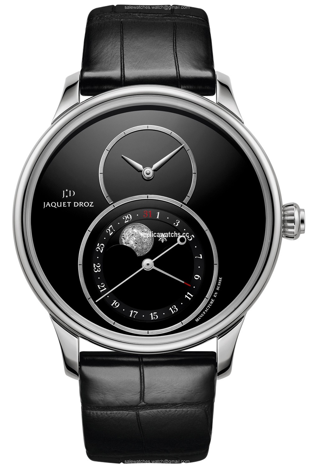 Replica j007530270 Jaquet Droz Grande Seconde Moon 43mm Mens Watch Replica j007530270 Jaquet Droz Grande Seconde Moon 43mm Mens Watch