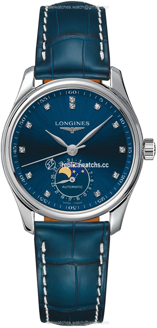 Replica L2.409.4.97.0 L24094970 Longines Master Automatic Moonphase 34mm Ladies Watch Replica L2.409.4.97.0 L24094970 Longines Master Automatic Moonphase 34mm Ladies Watch