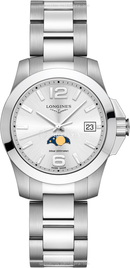 Replica L3.381.4.76.6 L33814766 Longines Conquest Quartz 34mm Ladies Watch Replica L3.381.4.76.6 L33814766 Longines Conquest Quartz 34mm Ladies Watch