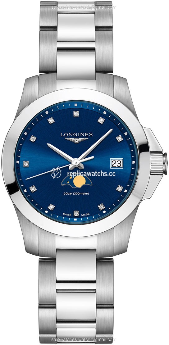 Replica L3.381.4.97.6 L33814976 Longines Conquest Quartz 34mm Ladies Watch Replica L3.381.4.97.6 L33814976 Longines Conquest Quartz 34mm Ladies Watch