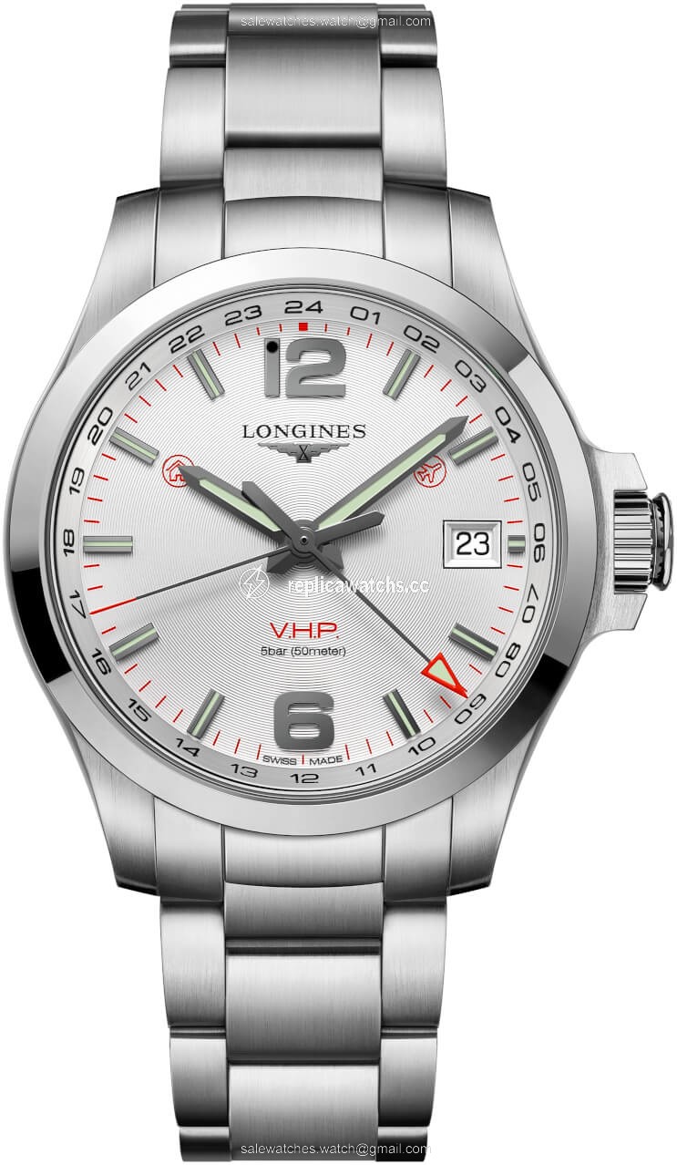 Replica L3.718.4.76.6 L37184766 Longines Conquest V.H.P. GMT 41mm Mens Watch Replica L3.718.4.76.6 L37184766 Longines Conquest V.H.P. GMT 41mm Mens Watch