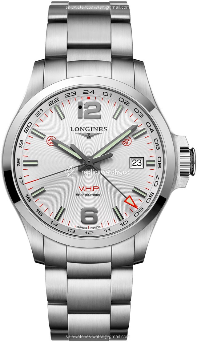 Replica L3.728.4.76.6 L37284766 Longines Conquest V.H.P. GMT 43mm Mens Watch Replica L3.728.4.76.6 L37284766 Longines Conquest V.H.P. GMT 43mm Mens Watch