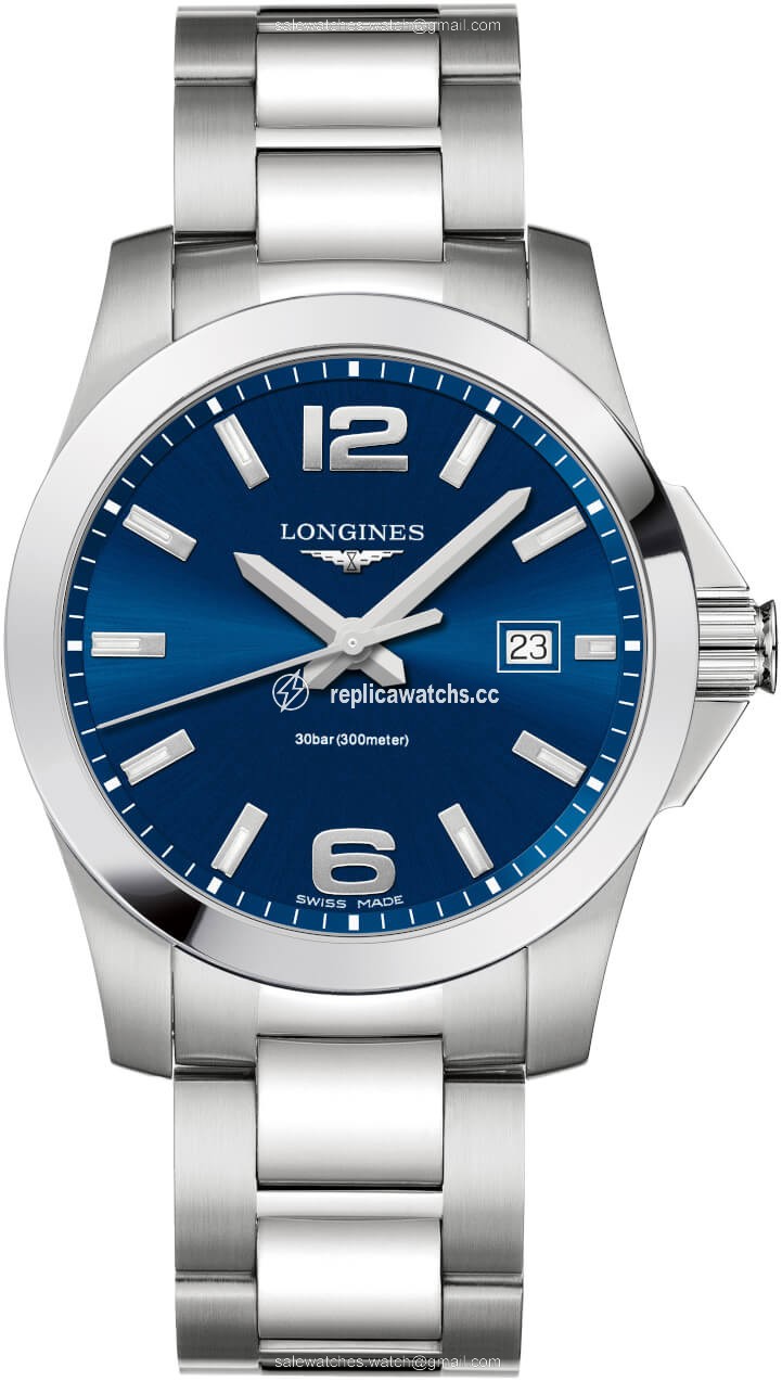 Replica L3.759.4.96.6 L37594966 Longines Conquest Quartz 41mm Mens Watch Replica L3.759.4.96.6 L37594966 Longines Conquest Quartz 41mm Mens Watch