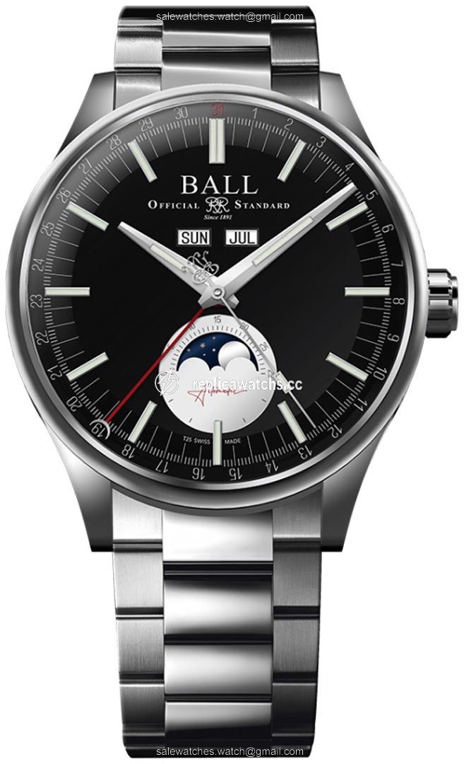 Replica NM3016C-S2J-BK Ball Watch Engineer II Moon Calendar 40mm Mens Watch Replica NM3016C-S2J-BK Ball Watch Engineer II Moon Calendar 40mm Mens Watch