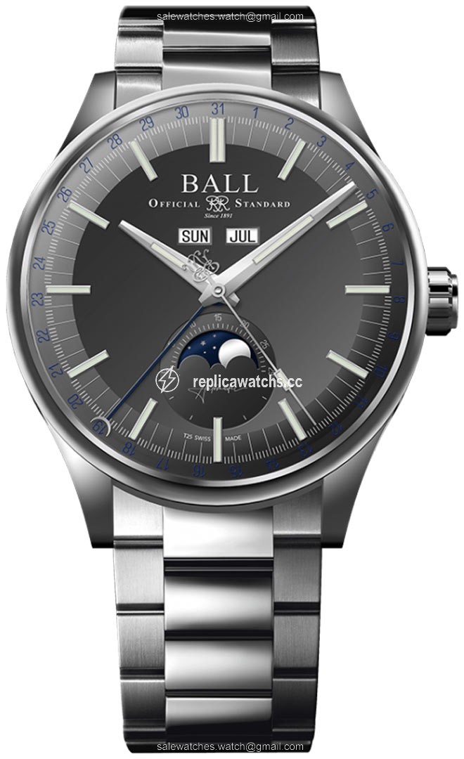 Replica NM3016C-S2J-GY Ball Watch Engineer II Moon Calendar 40mm Mens Watch Replica NM3016C-S2J-GY Ball Watch Engineer II Moon Calendar 40mm Mens Watch