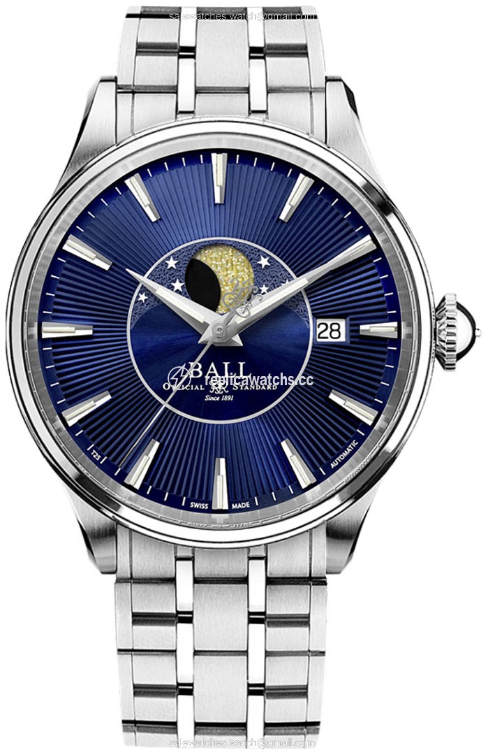 Replica NM3082D-SJ-BE Ball Watch Trainmaster Moon Phase 40mm Mens Watch Replica NM3082D-SJ-BE Ball Watch Trainmaster Moon Phase 40mm Mens Watch