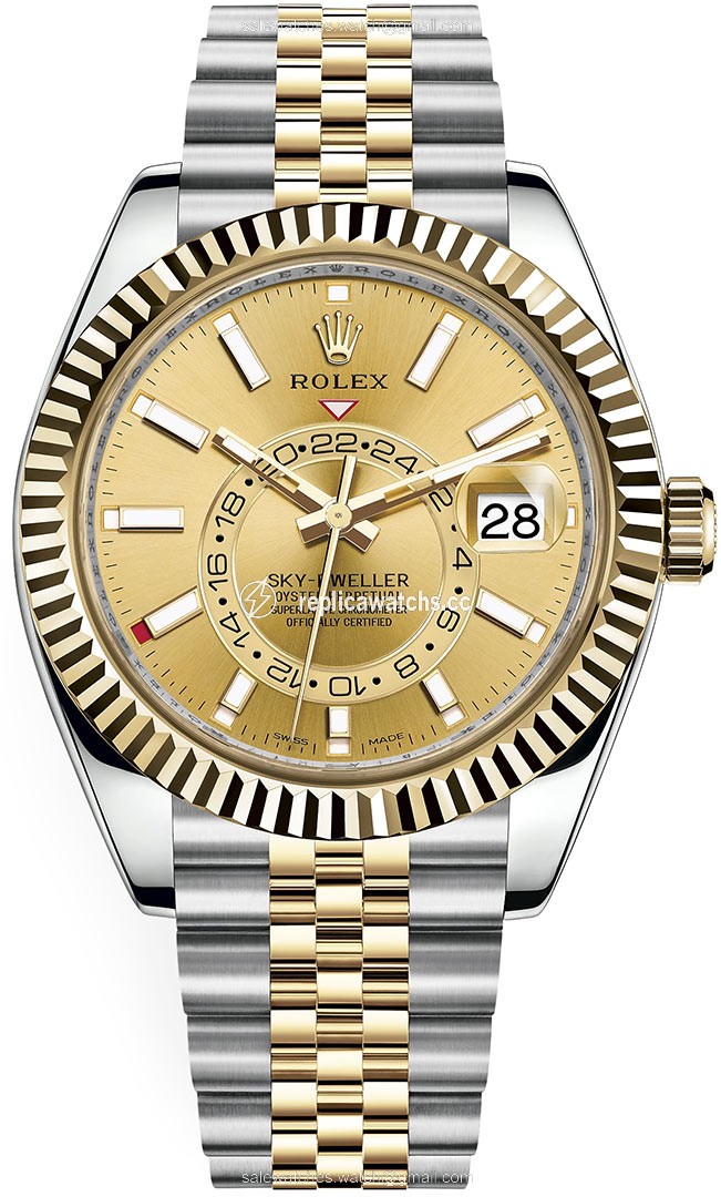 Replica 326933 Champagne Index Jubilee Rolex Sky Dweller 42mm Mens Watch Replica 326933 Champagne Index Jubilee Rolex Sky Dweller 42mm Mens Watch