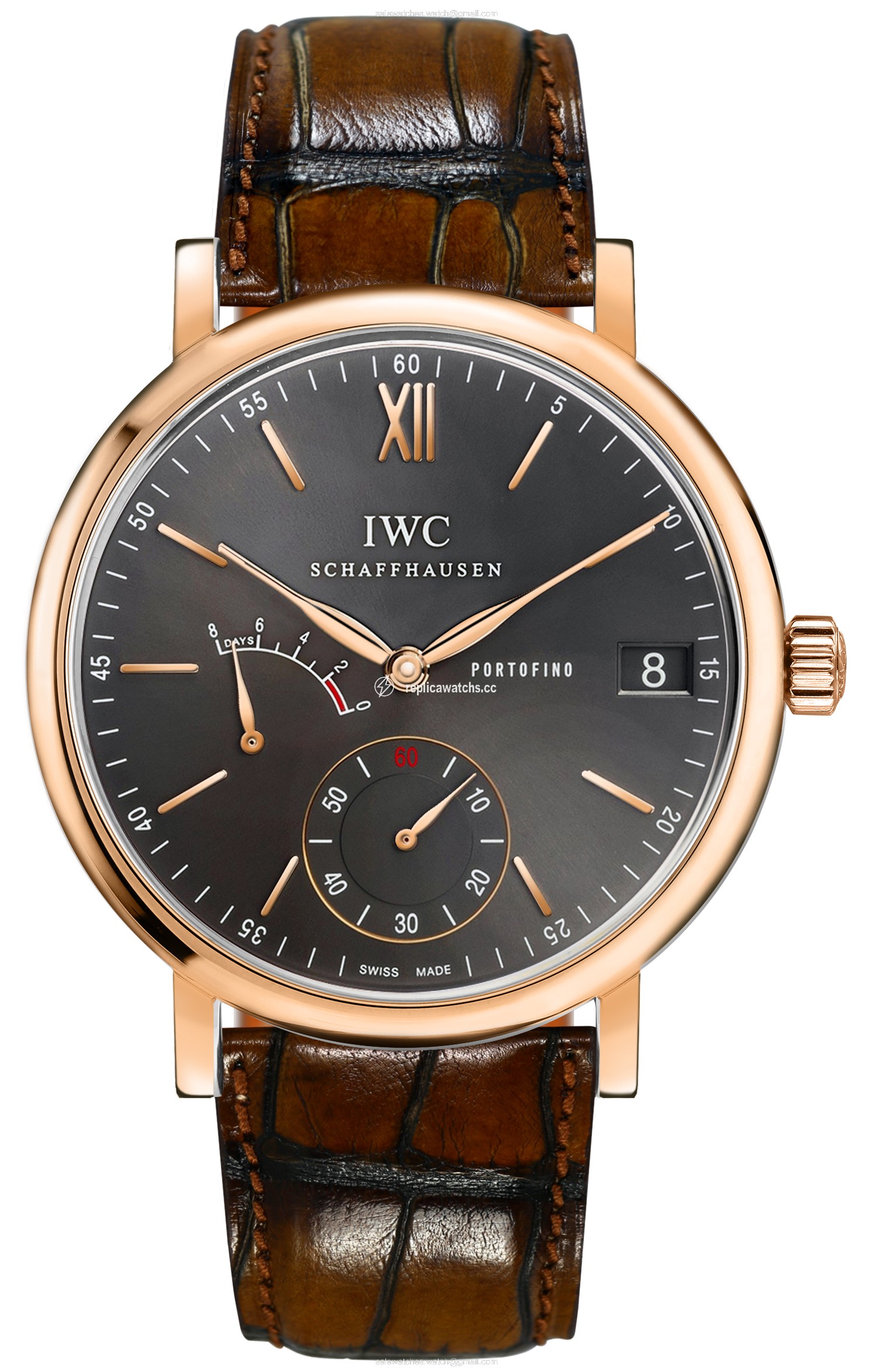 Replica iw510104 IWC Portofino Hand Wound Eight Days 45mm Mens Watch Replica iw510104 IWC Portofino Hand Wound Eight Days 45mm Mens Watch