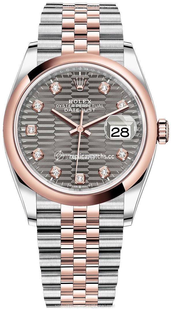 Replica 126201 Slate Fluted Diamond Jubilee Rolex Datejust 36mm Stainless Steel and Rose Gold Ladies Watch Replica 126201 Slate Fluted Diamond Jubilee Rolex Datejust 36mm Stainless Steel and Rose Gold Ladies Watch