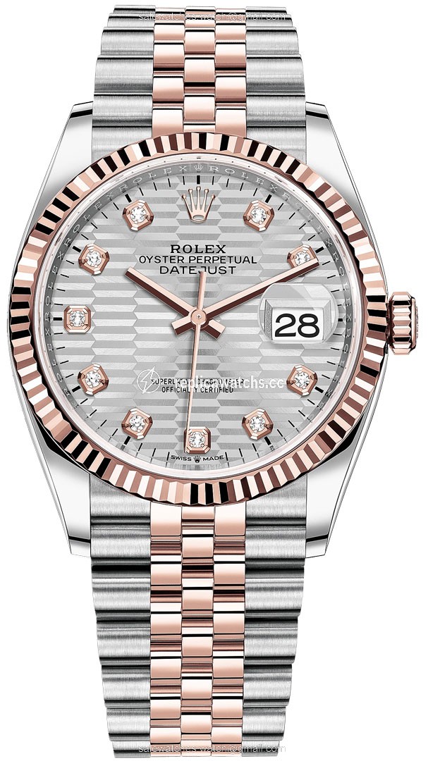Replica 126231 Silver Fluted Diamond Jubilee Rolex Datejust 36mm Stainless Steel and Rose Gold Ladies Watch Replica 126231 Silver Fluted Diamond Jubilee Rolex Datejust 36mm Stainless Steel and Rose Gold Ladies Watch