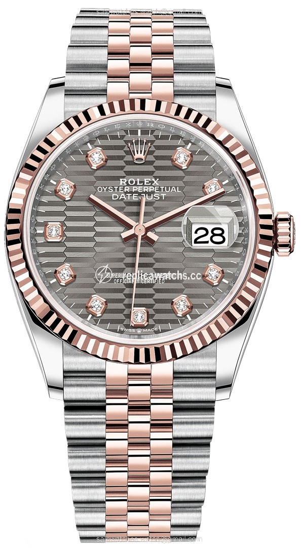 Replica 126231 Slate Fluted Diamond Jubilee Rolex Datejust 36mm Stainless Steel and Rose Gold Ladies Watch Replica 126231 Slate Fluted Diamond Jubilee Rolex Datejust 36mm Stainless Steel and Rose Gold Ladies Watch
