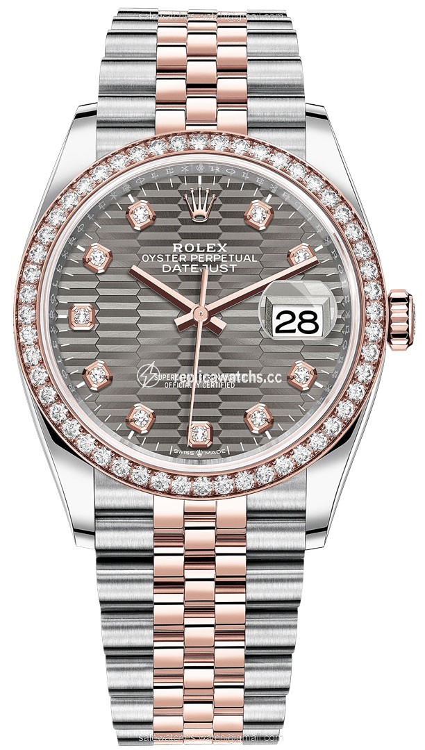 Replica 126281rbr Slate Fluted Diamond Jubilee Rolex Datejust 36mm Stainless Steel and Rose Gold Ladies Watch Replica 126281rbr Slate Fluted Diamond Jubilee Rolex Datejust 36mm Stainless Steel and Rose Gold Ladies Watch