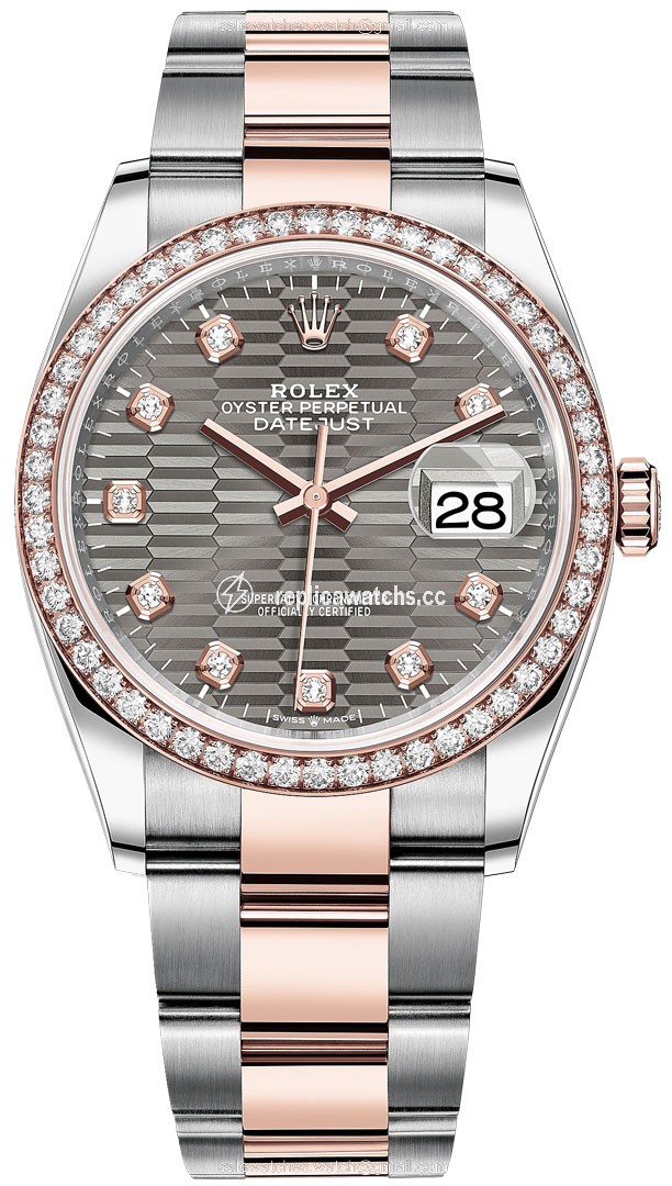 Replica 126281rbr Slate Fluted Diamond Oyster Rolex Datejust 36mm Stainless Steel and Rose Gold Ladies Watch Replica 126281rbr Slate Fluted Diamond Oyster Rolex Datejust 36mm Stainless Steel and Rose Gold Ladies Watch