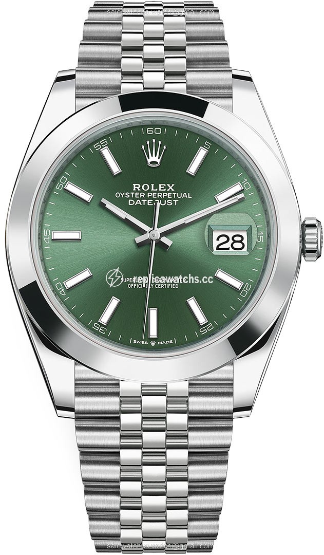 Replica 126300 Mint Green Jubilee Rolex Datejust 41mm Stainless Steel Mens Watch Replica 126300 Mint Green Jubilee Rolex Datejust 41mm Stainless Steel Mens Watch