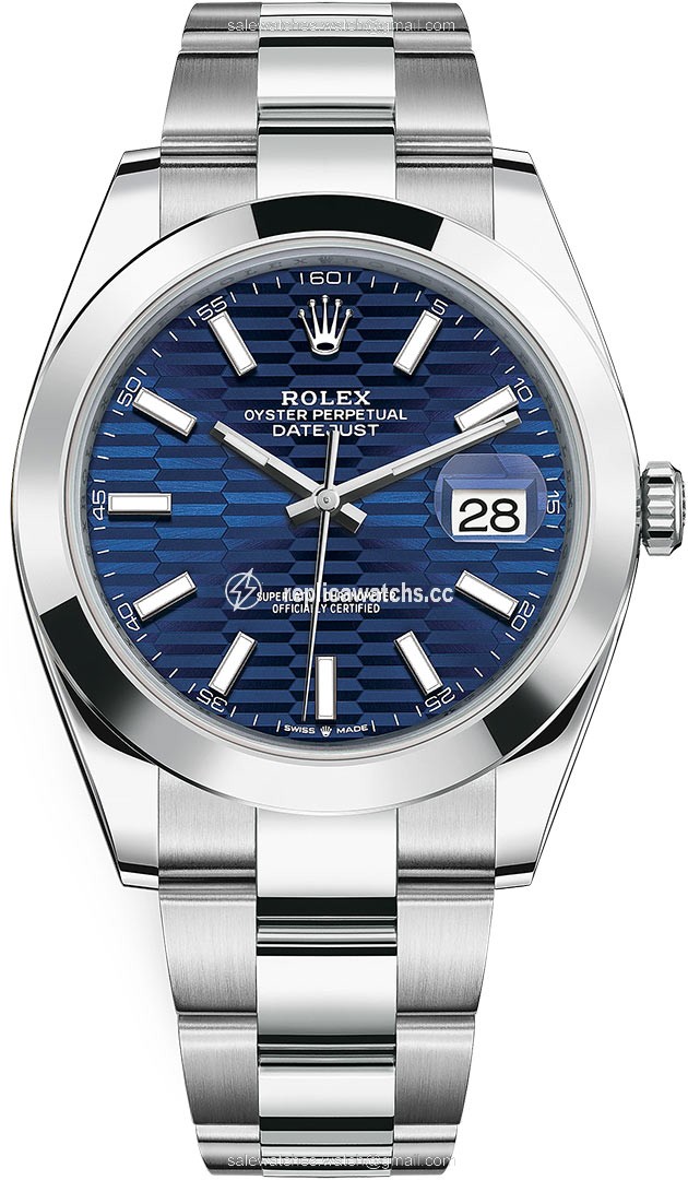 Replica 126300 Bright Blue Fluted Oyster Rolex Datejust 41mm Stainless Steel Mens Watch Replica 126300 Bright Blue Fluted Oyster Rolex Datejust 41mm Stainless Steel Mens Watch