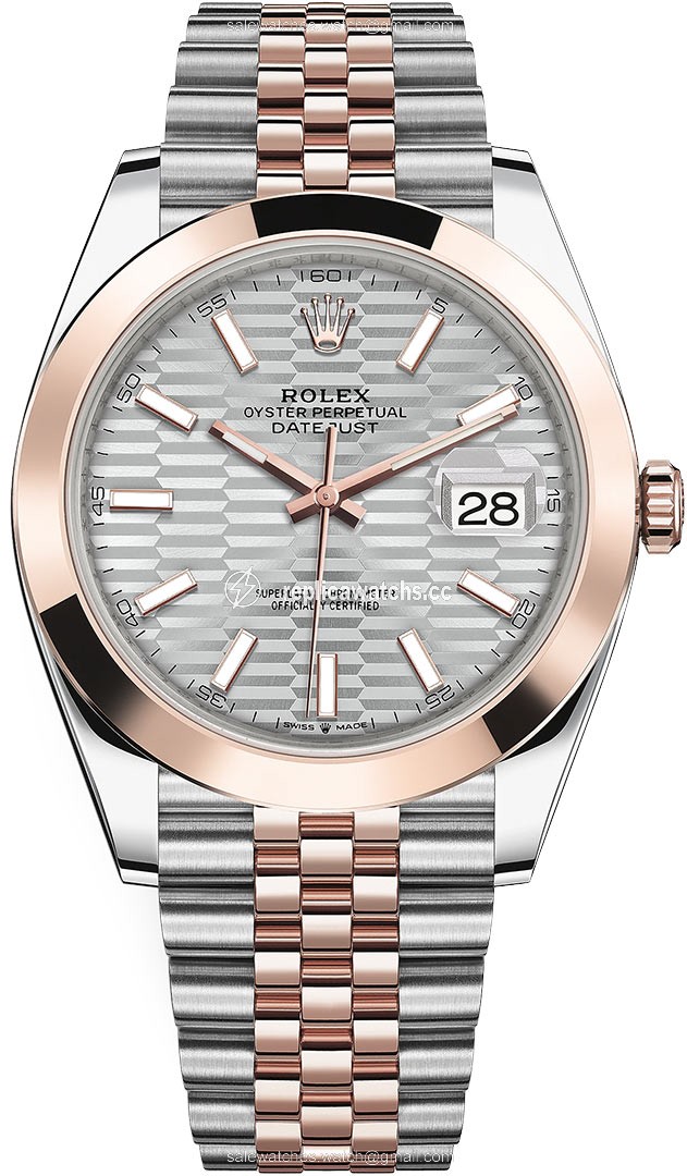 Replica 126301 Silver Fluted Jubilee Rolex Datejust 41mm Steel and Everose Gold Mens Watch Replica 126301 Silver Fluted Jubilee Rolex Datejust 41mm Steel and Everose Gold Mens Watch