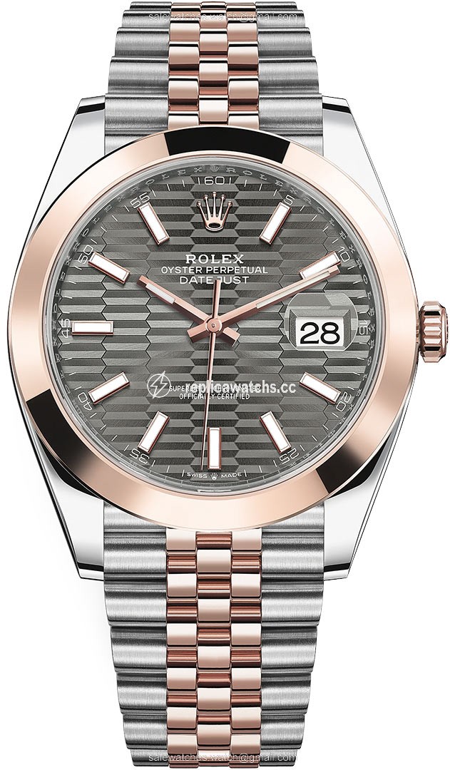 Replica 126301 Slate Fluted Jubilee Rolex Datejust 41mm Steel and Everose Gold Mens Watch Replica 126301 Slate Fluted Jubilee Rolex Datejust 41mm Steel and Everose Gold Mens Watch