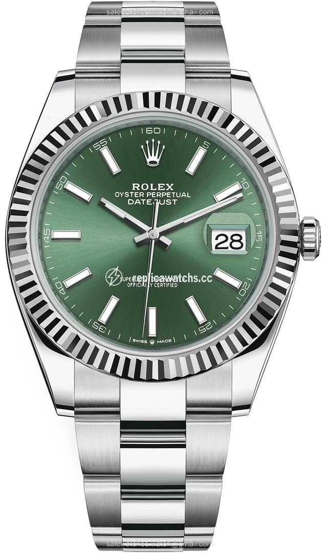 Replica 126334 Mint Green Oyster Rolex Datejust 41mm Stainless Steel Mens Watch Replica 126334 Mint Green Oyster Rolex Datejust 41mm Stainless Steel Mens Watch