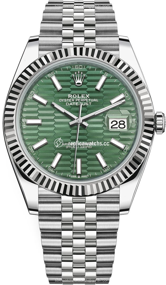 Replica 126334 Mint Green Fluted Jubilee Rolex Datejust 41mm Stainless Steel Mens Watch Replica 126334 Mint Green Fluted Jubilee Rolex Datejust 41mm Stainless Steel Mens Watch