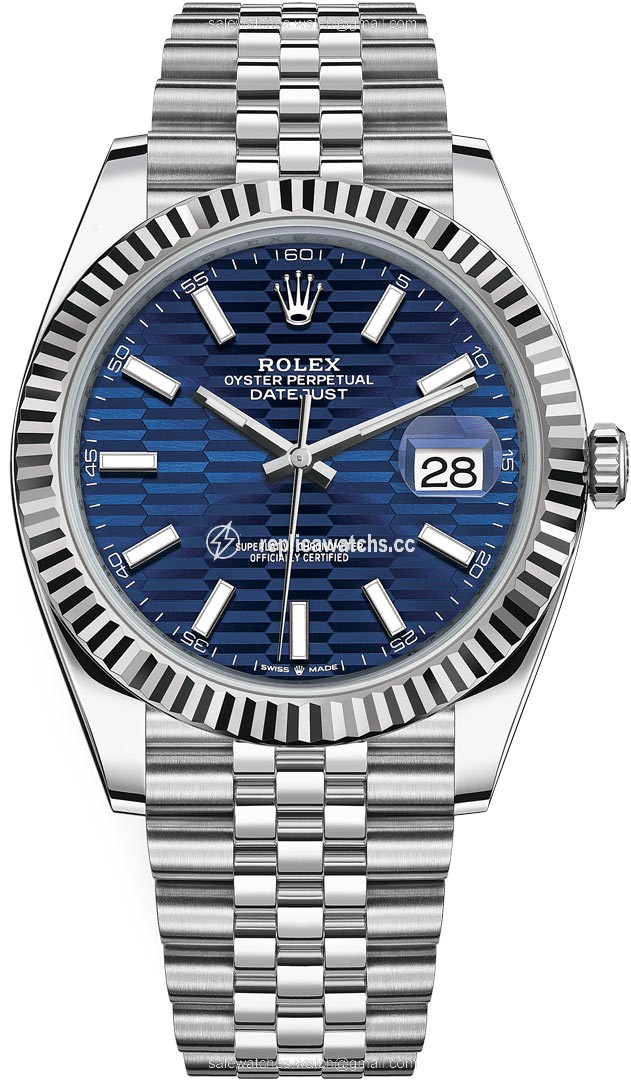 Replica 126334 Bright Blue Fluted Jubilee Rolex Datejust 41mm Stainless Steel Mens Watch Replica 126334 Bright Blue Fluted Jubilee Rolex Datejust 41mm Stainless Steel Mens Watch