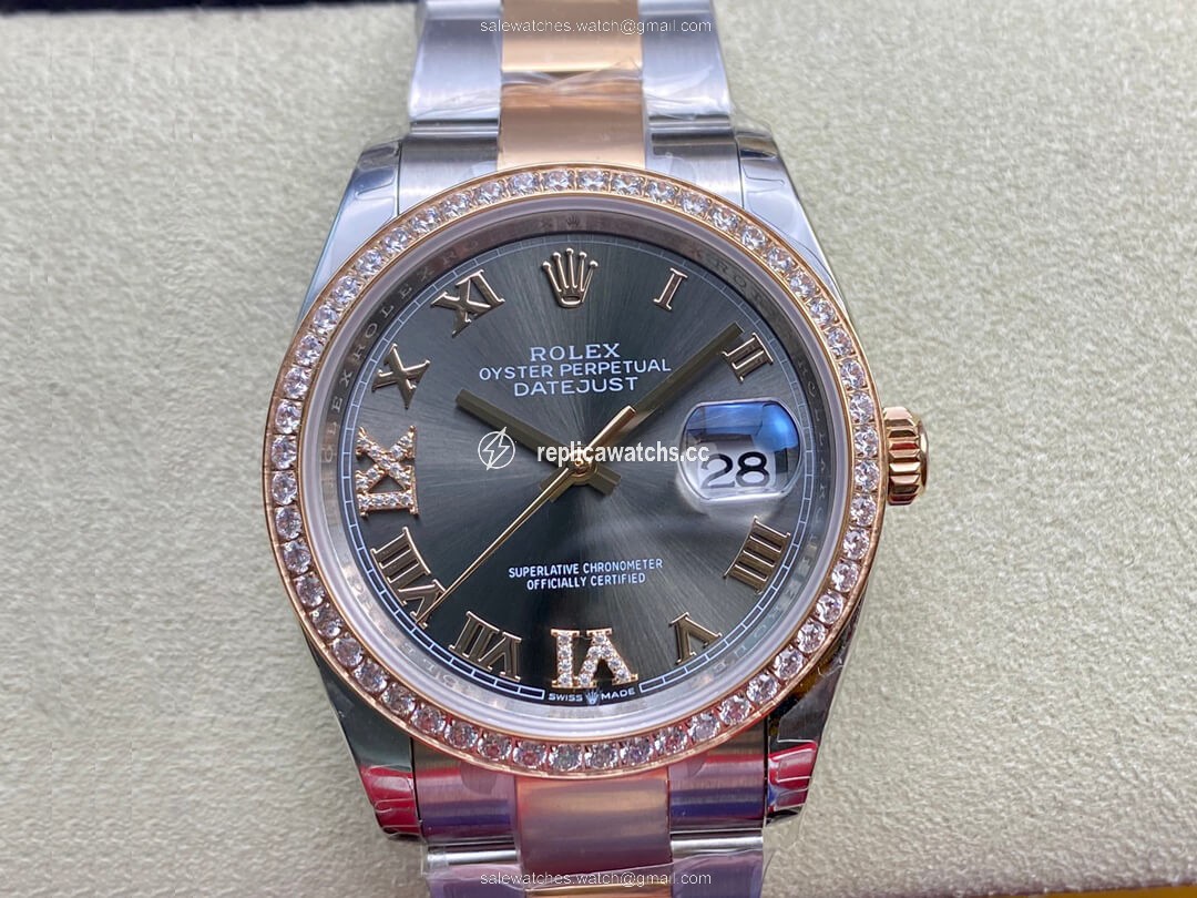 Replica Rolex Datejust M126281RBR-0012 EW Factory Diamond-set Bezel Replica Rolex Datejust M126281RBR-0012 EW Factory Diamond-set Bezel