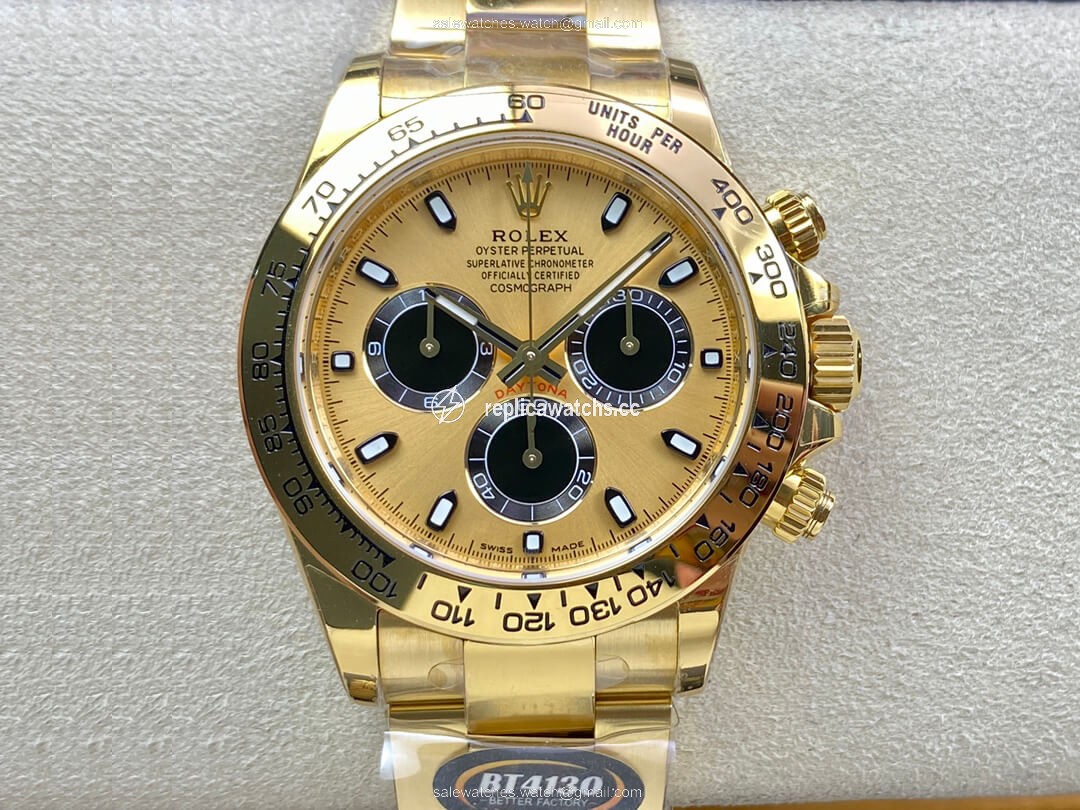 Replica Rolex Daytona M116508-0014 BT Factory Yellow Gold Replica Rolex Daytona M116508-0014 BT Factory Yellow Gold
