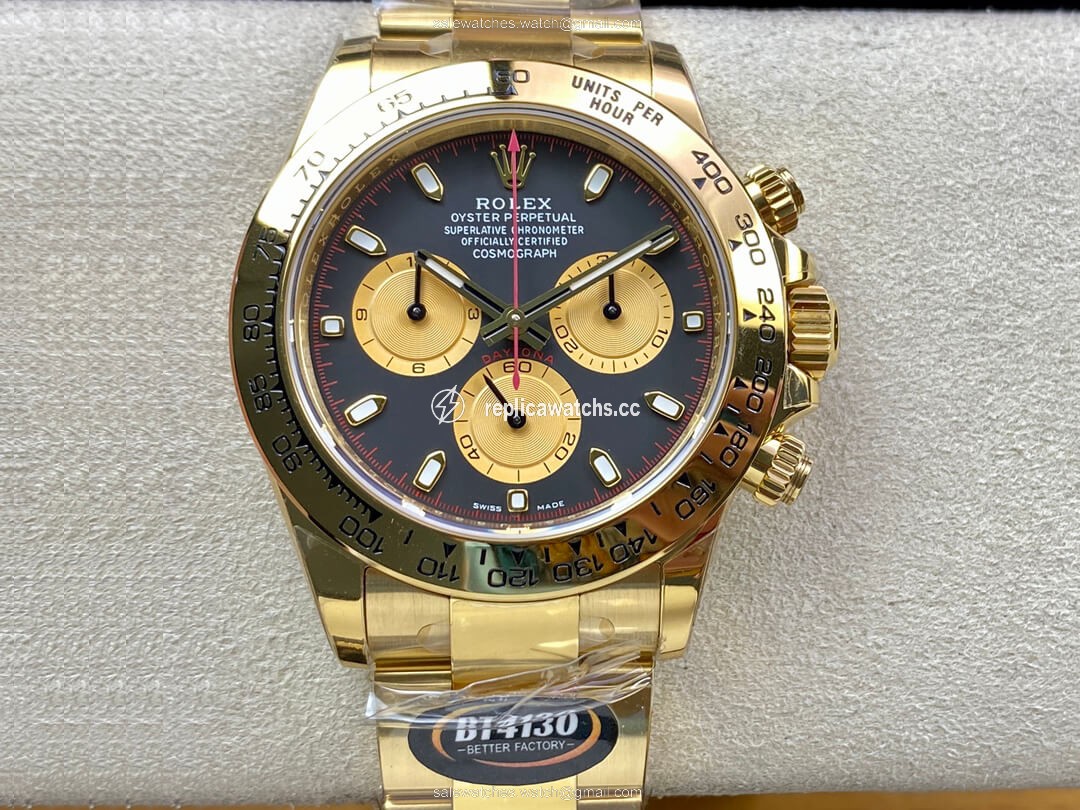 Replica Rolex Daytona M116508-0009 BT Factory Yellow Gold Replica Rolex Daytona M116508-0009 BT Factory Yellow Gold