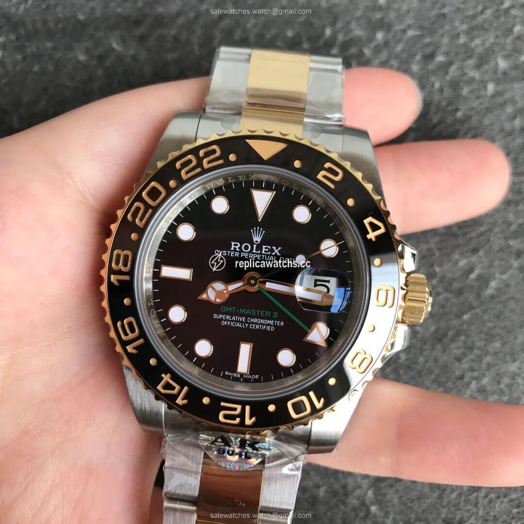 Replica Rolex GMT Master II 116713-LN-78203 AR Factory Yellow Gold Replica Rolex GMT Master II 116713-LN-78203 AR Factory Yellow Gold