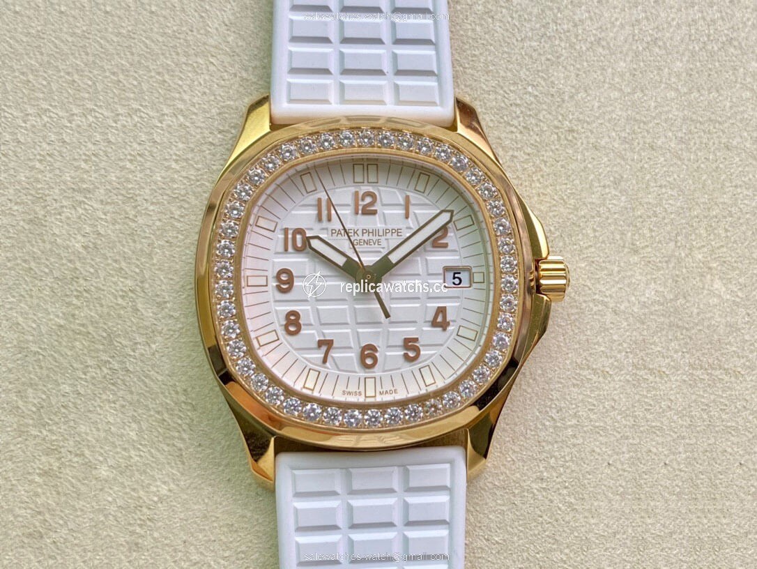 Replica Patek Philippe Aquanaut 5067A Quartz Ladies PPF Factory Yellow Gold Diamond-set Bezel Replica Patek Philippe Aquanaut 5067A Quartz Ladies PPF Factory Yellow Gold Diamond-set Bezel