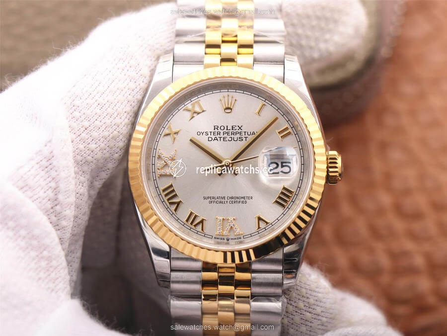 Replica Rolex Datejust M126233-0031 EW Factory Yellow Gold Diamond Dial Replica Rolex Datejust M126233-0031 EW Factory Yellow Gold Diamond Dial