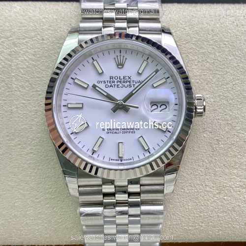 Replica Rolex Datejust 36MM EW Factory Stainless Steel White Dial Replica Rolex Datejust 36MM EW Factory Stainless Steel White Dial
