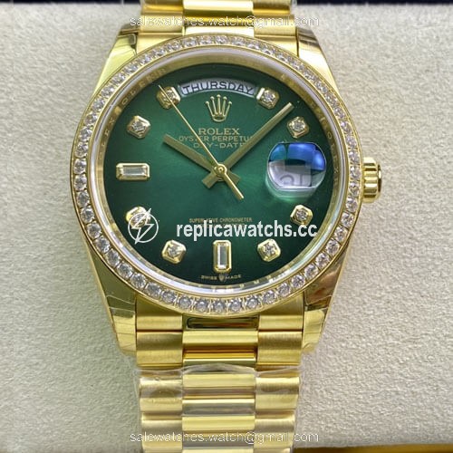 Replica Rolex Day Date M128348RBR-0035 EW Factory Yellow Gold Replica Rolex Day Date M128348RBR-0035 EW Factory Yellow Gold