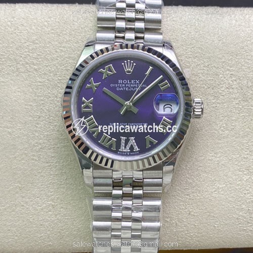 Replica Rolex Datejust M178274-0088 31MM EW Factory Purple Dial Replica Rolex Datejust M178274-0088 31MM EW Factory Purple Dial
