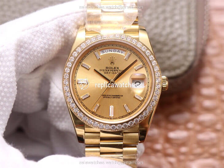 Replica Rolex Day Date M228348RBR-0002 EW Factory 18ct Gold Replica Rolex Day Date M228348RBR-0002 EW Factory 18ct Gold